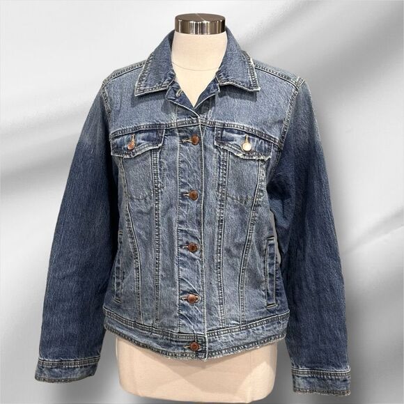 UNIVERSAL THREAD Women’s 90’s Baggy Trucker Jacket in the Size Large - Picture 4 of 12